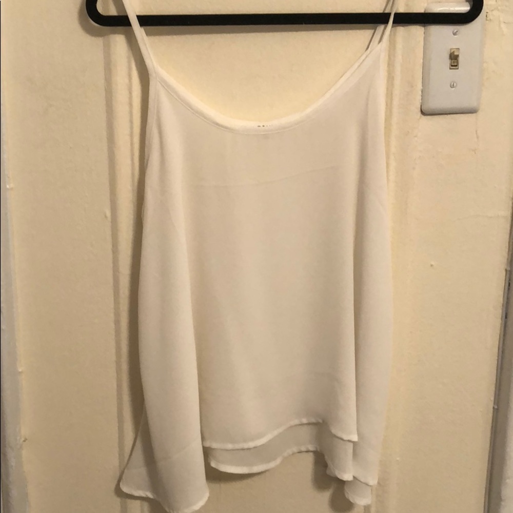 Active white tank top